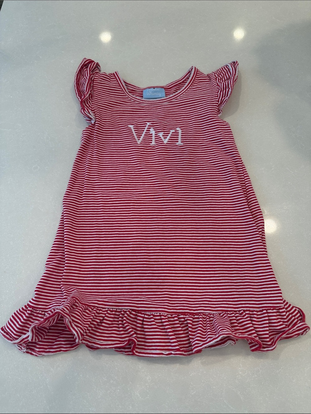 Classic Whimsy Red Striped “Vivi” Dress